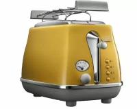 Тостер DeLonghi Icona Capitals CTOC2103.Y 900 Вт, желтый