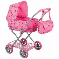 Коляска для куклы Buggy Boom "Mixy", классическая, розовая, 70х40х80 см (8019-M1423)