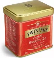 Чай черный Twinings "English Breakfast Tea" листовой жестяная банка 100 г (из Финляндии)