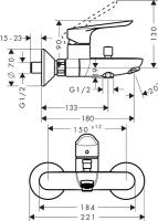 Hansgrohe Logis E 71403000, рычажный