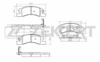 Колодки тормозные Daihatsu Cuore VII, VIII 03-, Trevis 06- передние дисковые (GDB3358) Zekkert ZEKKERT BS2093 | цена за 1 шт