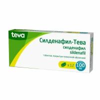 Силденафил-Тева таблетки п/о плен. 100мг 12шт