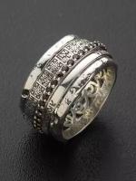 Кольцо серебряное женское "Гимн Любви" 17,5 р. Ангельская925 b-ko-458_granat_red