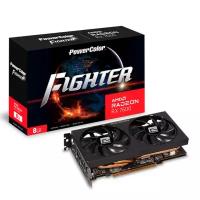 Видеокарта POWERCOLOR RX7600 Fighter 8GB GDDR6 128-bit DPx3 HDMI 2FAN RTL (RX 7600 8G-F)