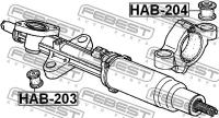 сайлентблок рулевой рейки, HAB204 FEBEST HAB-204