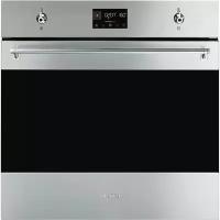 Многофункциональный духовой шкаф Smeg SOP6302TX, серебристый, 10 режимов, пиролитическая очистка, объем 68 л