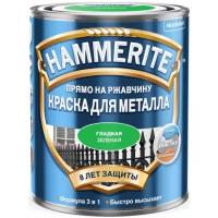 Краска гладкая Hammerite Хаммерайт глянц.зел.(2,5л) Э