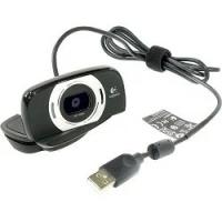 960-001056 Logitech HD Webcam C615, (Full HD 1080p/30fps, автофокус, угол обзора 78°, кабель 0.9м, поворотная конструкция на 360°)