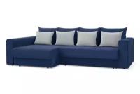 Угловой диван-кровать Hoff Модена, 283х90х165 см, цвет синий, с универсальным углом