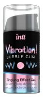 Жидкий интимный гель с эффектом вибрации Vibration! Bubble Gum - 15 мл. (цвет не указан)