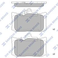 SANGSIN BRAKE SP4552 Колодки тормозные LEXUS GS 300/450h/460 05- передние