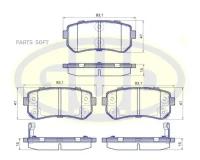 GUD GBP120902 К-Т колодки ЗАД HYU I20 08-/I30 07-12/ IX35 10-/TUSCON 04-10/ KIA SPORTAGE 10-