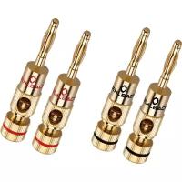 Oehlbach PERFORMANCE Banana B2 max. 10 mm2, gold 4 pc, D1C3002