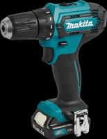 Дрель-шуруповерт аккумуляторная Makita DF333DWYE4, 12 В Li-ion 2x1.5 Ач