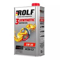 Моторное масло Rolf 3-Synthetic 5W-30 C3 (Железо), 1 л