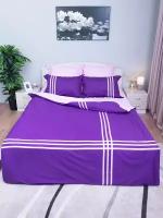 Постельное белье Вальтери OD-39, 2-спальное, сатин, 50х70 и 70х70, фиолетовый/розовый