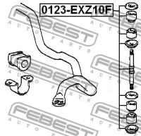 Тяга стабилизатора передняя, 0123EXZ10F FEBEST 0123-EXZ10F