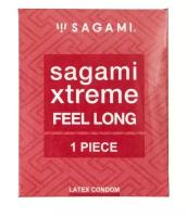 Утолщенный презерватив Sagami Xtreme Feel Long с точками - 1 шт. (цвет не указан)