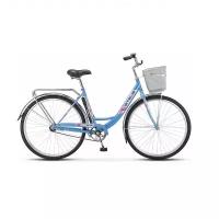 Велосипед Stels Navigator 345 с корзиной колеса 28" дорожный, синий