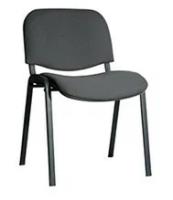 Стул (OLSS стул изо ткань цвет темно-серый черная порошковая краска В-40)