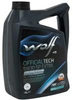 WOLF OIL 1049359 Масо моторное синтетическое OFFICIALTECH 5W30 SP EXTRA 4L