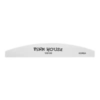 Пилка для ногтей Pink House лодочка 100/180 грит белая