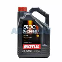 Моторное масло Motul 8100 X-clean + 5W-30 синтетическое 5 л