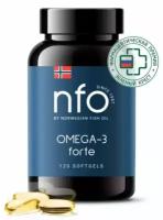 NFO ОМЕГА-3 форте, капсулы 1384 мг, №120 / Norwegian Fish Oil Норвегиан фиш ойл