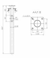 Закладная деталь фундамента ЗДФ-0,108-1,5 (К200-150-4х20)-02 для опоры 6 метров В00000639 Пересвет