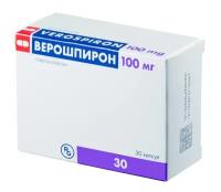 Верошпирон, капсулы 100 мг, 30 шт