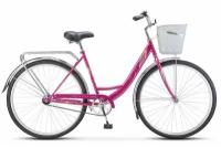 Велосипед Stels Navigator 345 28" Z010*LU085343*LU093787 *20" Пурпурный +корзина