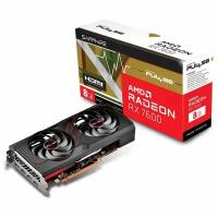 Sapphire Видеокарта Sapphire RX7600 PULSE 8GB 128-bit GDDR6 HDMI 3xDP 2FAN RTL 11324-01-20G