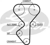 GATES 5631XS (8597-15631) Ремень ГРМ