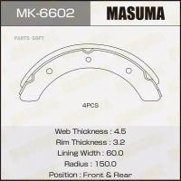 MASUMA MK-6602 MK-6602_колодки барабанные!\ Fuso (Mitsubishi Trucks) Canter 85-02