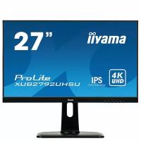 Монитор 27" TFT Iiyama ProLite XUB2792UHSU-1, 3840x2160 IPS 4ms DVI HDMI DisplayPort Spk