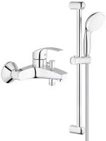 Смеситель для ванны Grohe Eurosmart 33300002 + 27924001