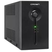 Crown ИБП CROWN CMU-SP650EURO { 650VA\390W, корпус металл, 1x12V/7AH, розетки 3*EURO, AVR 140-290V, съемный кабель питания 1.8 м, порт RJ11/45, порт USB, LED-} CM000001861