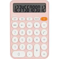 Калькулятор настольный комп. Deli EM124, 12-р, батар., 158х105мм, розовый