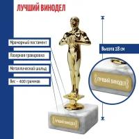 Подарки Статуэтка Фигура "Лучший винодел" (18 см)