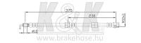K&K FT4064 Шланг тормозной MAZDA Premacy (CP) 2.0 TD 10.99-07.00