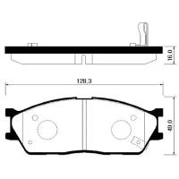 HSB HP1022 (HP1022) колодки тормозные дисковые передн: Rio (Рио) sf 02-05 - диски 13