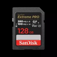 Карта памяти SanDisk SDXC Extreme Pro 128GB UHS-II U3 V60 R280/W100Mb/s (SDSDXEP-128G-GN4IN)