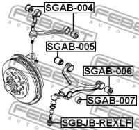 С/блок верхнего рычага, SGAB004 FEBEST SGAB-004