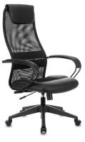Кресло руководителя CH-608 черный TW-01 сиденье черный TW-11 искусст.кожа/сетка/ткань / Офисное кресло для руководителя, директора, менеджера