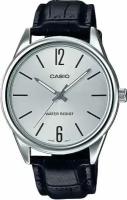 Наручные часы CASIO MTP-V005L-7B кварцевые, подсветка стрелок, водонепроницаемые, хром