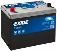 EXIDE EB705 EXIDE EXCELL_аккумуяторная батарея! 19.5/17.9 рус 70Ah 540A 270/173/222