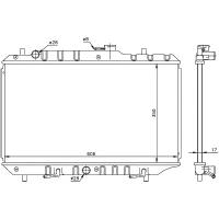 STELLOX 10-26265-SX (1026265_SX / 17700-63G11 / 1770063G10) радиатор системы охлаждения акпп Suzuki (Сузуки) baleno