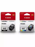 PG-440 (Bk) и CL-441 (Color) Набор картриджей CANON оригинальный