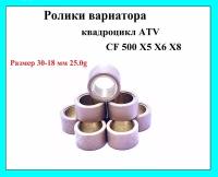 Ролики вариатора на квадроцикл ATV CF 500 X5 X6 X8 30-18 мм 25.0g комплект 8 шт