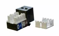 Hyperline KJ9-8P8C-C5e-90-BK Вставка Keystone Jack RJ-45(8P8C), категория 5e, черная